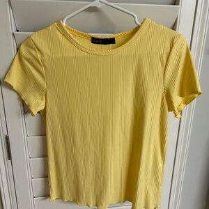 Cropped yellow shirt - M - worn once